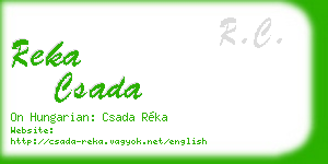 reka csada business card