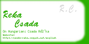 reka csada business card